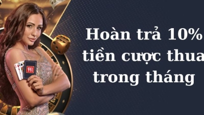 Chương trình khuyến mãi VNBET - Hoàn trả 10% tiền cược trong tháng